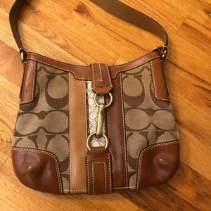 AUTHENTIC COACH 11067 TAN LIGHT BROWN BAG Sig. C